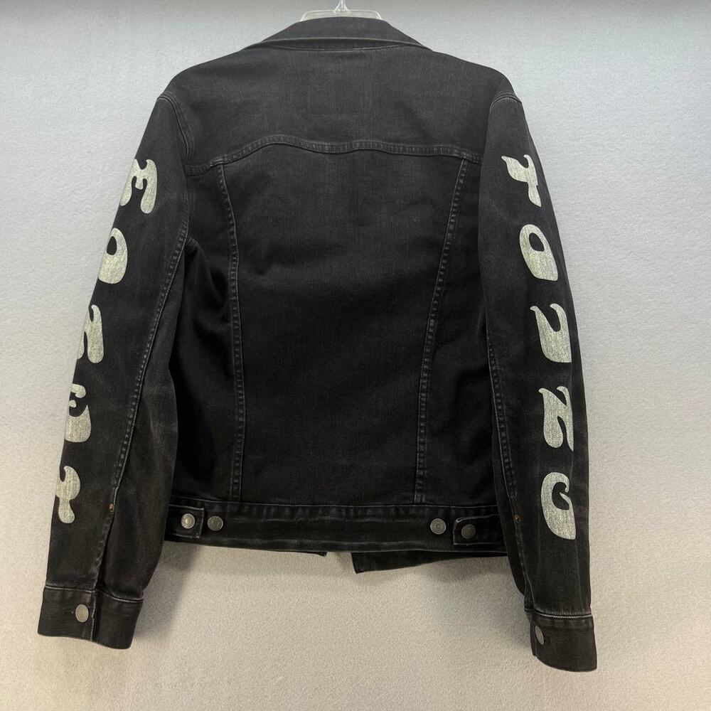 AE X Young Money Unisex Black Denim Jacket - Picture 9 of 15